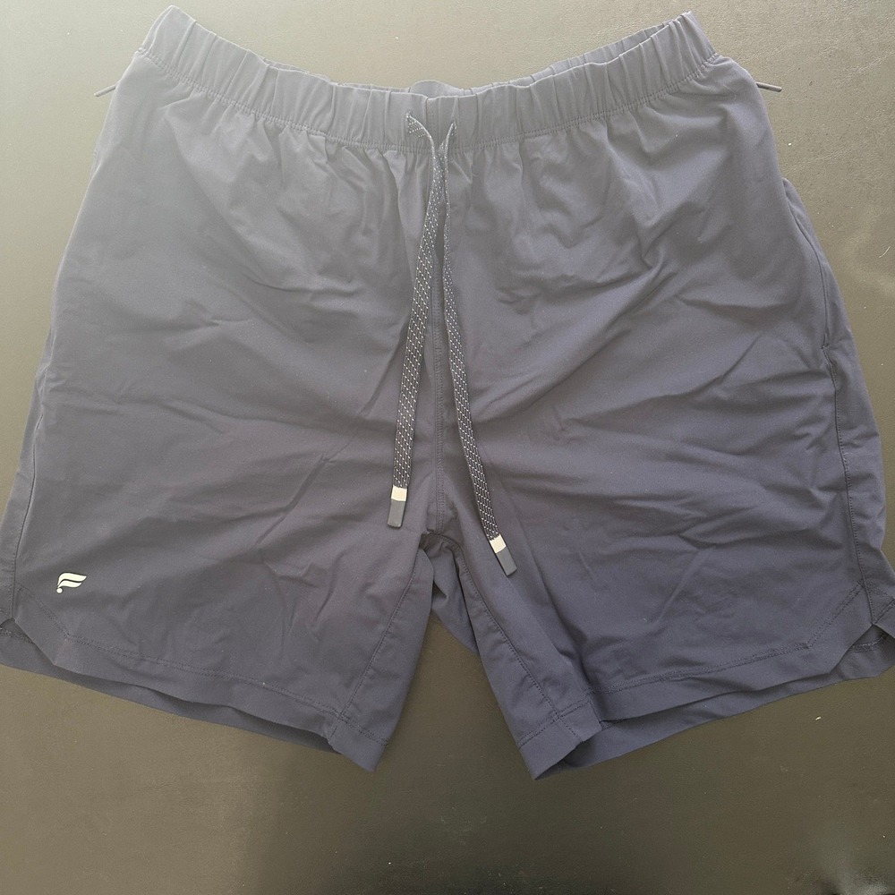 Fabletics Athletic Shorts Men Large Navy Blue Active Training 7" Inseam